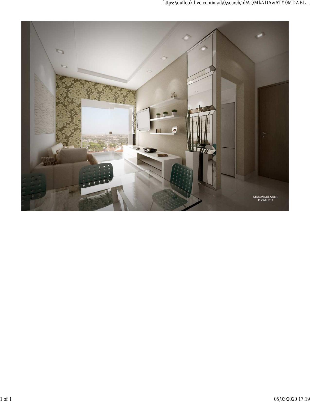 Sala do apartamento tipo