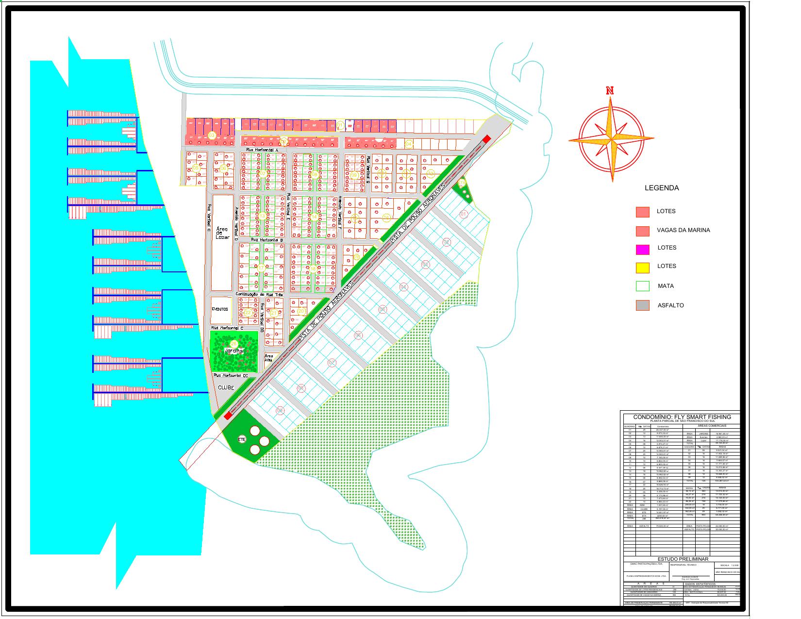 Planta do empreendimento Fly Smart Fishing