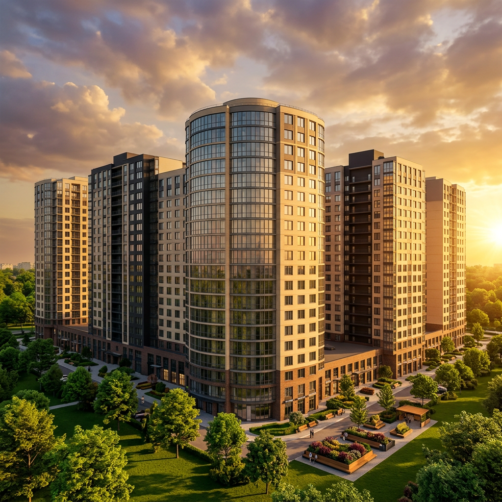 Implantação de torres residenciais